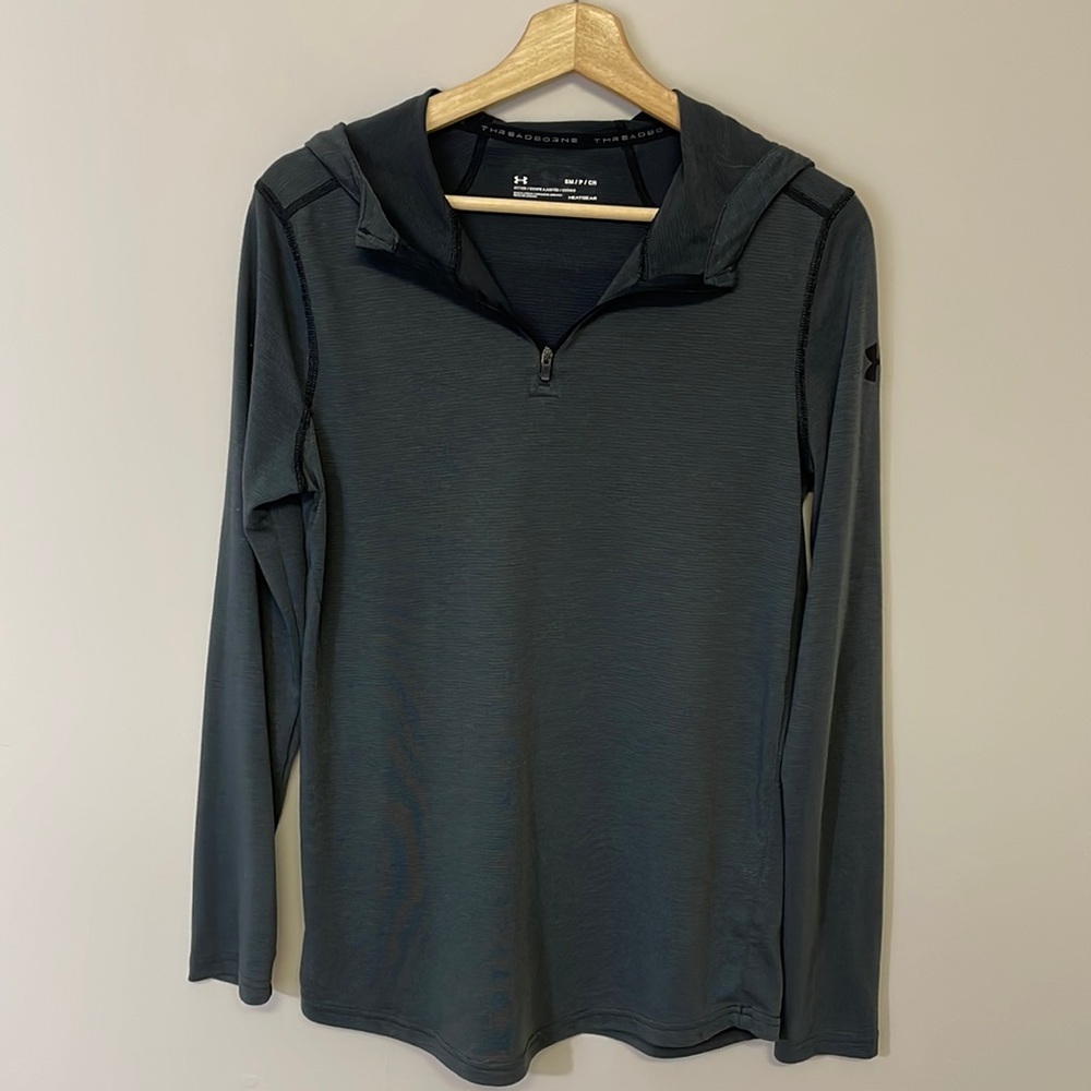 NWOT Under Armour Threadborne Heatgear Fitted Hoodie